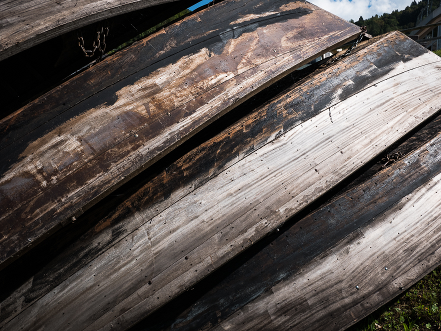 Kleine Boote außer Saison